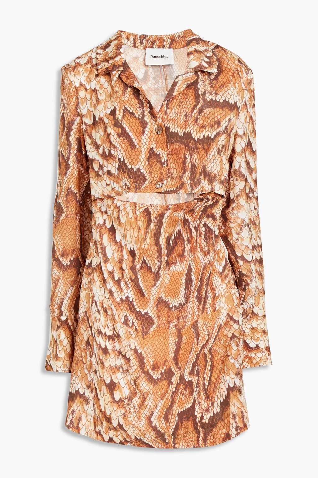Snake print sales short dress