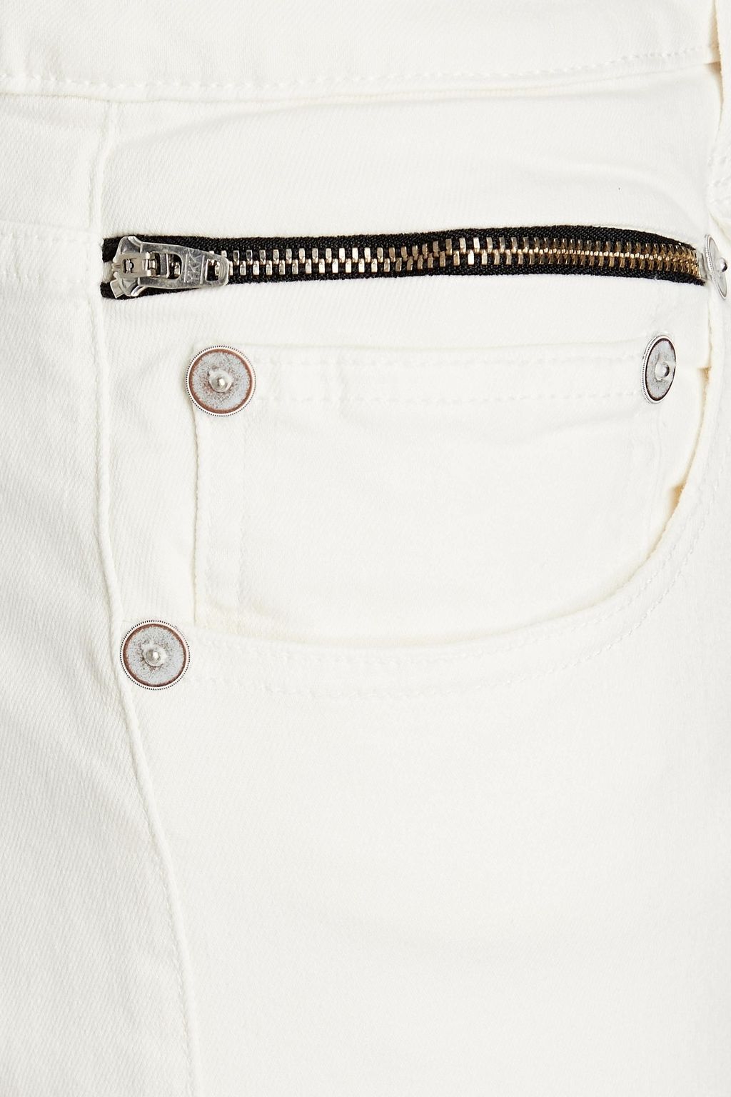 R13 Zip-detailed mid-rise slim-leg jeans