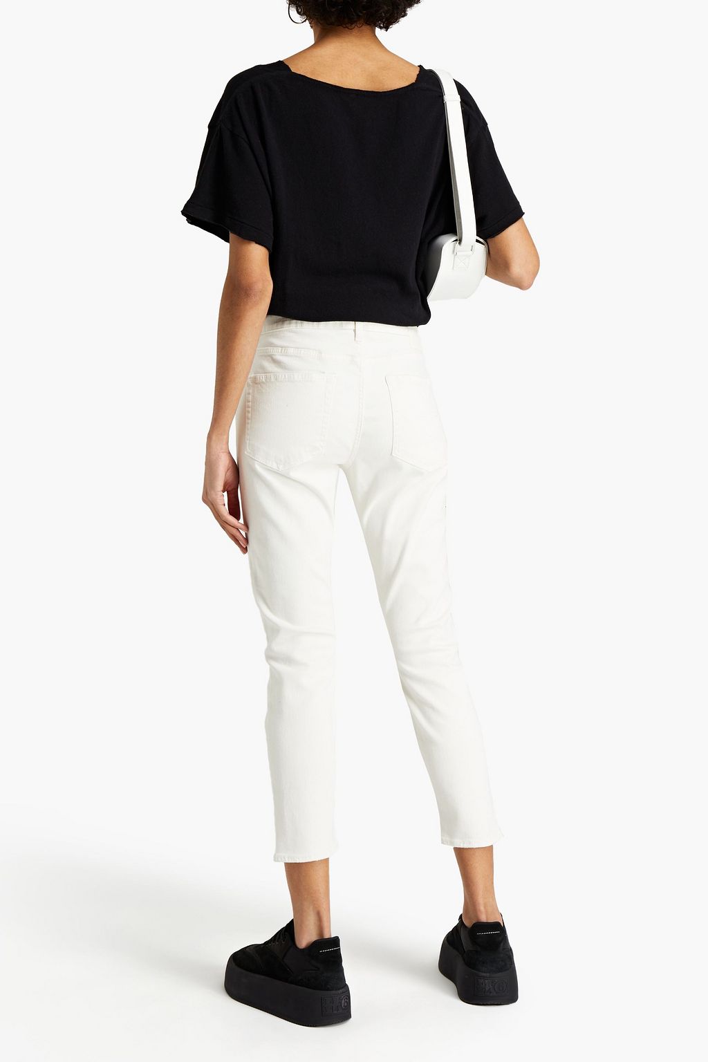 R13 Zip-detailed mid-rise slim-leg jeans