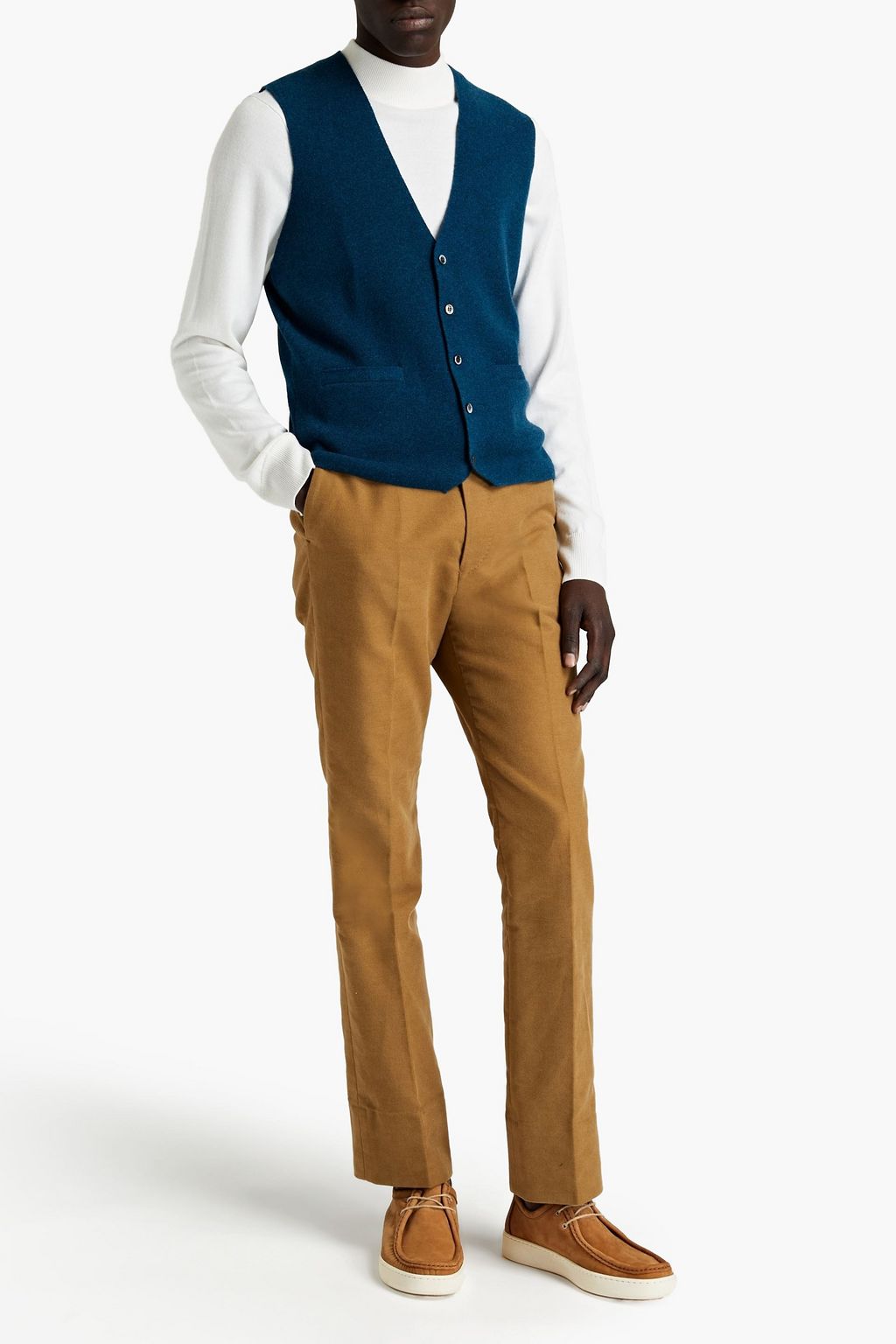 N.PEAL The Chelsea mélange cashmere vest