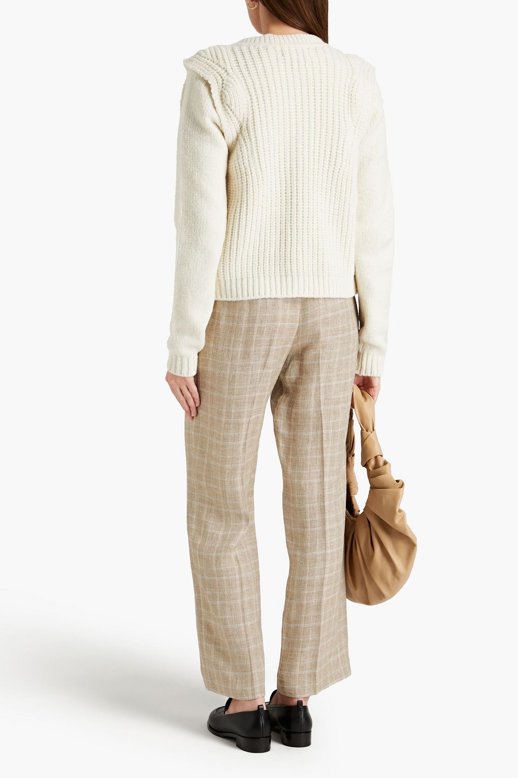 MAJE Tweed straight-leg pants