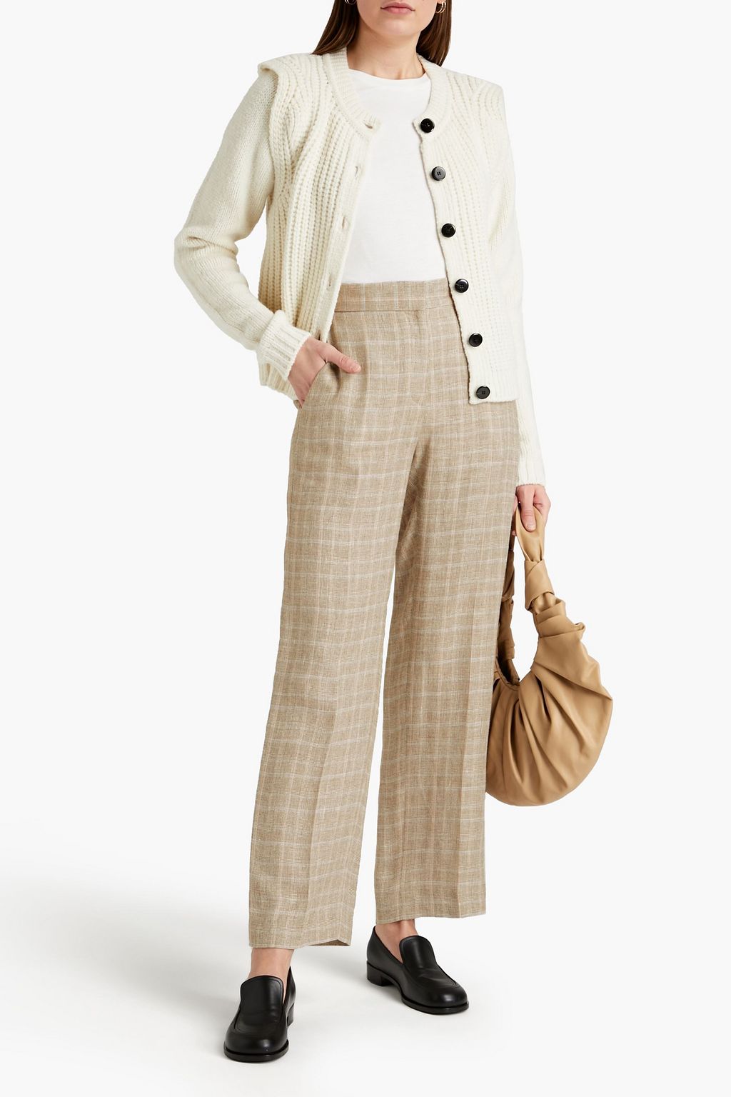 MAJE Tweed straight-leg pants