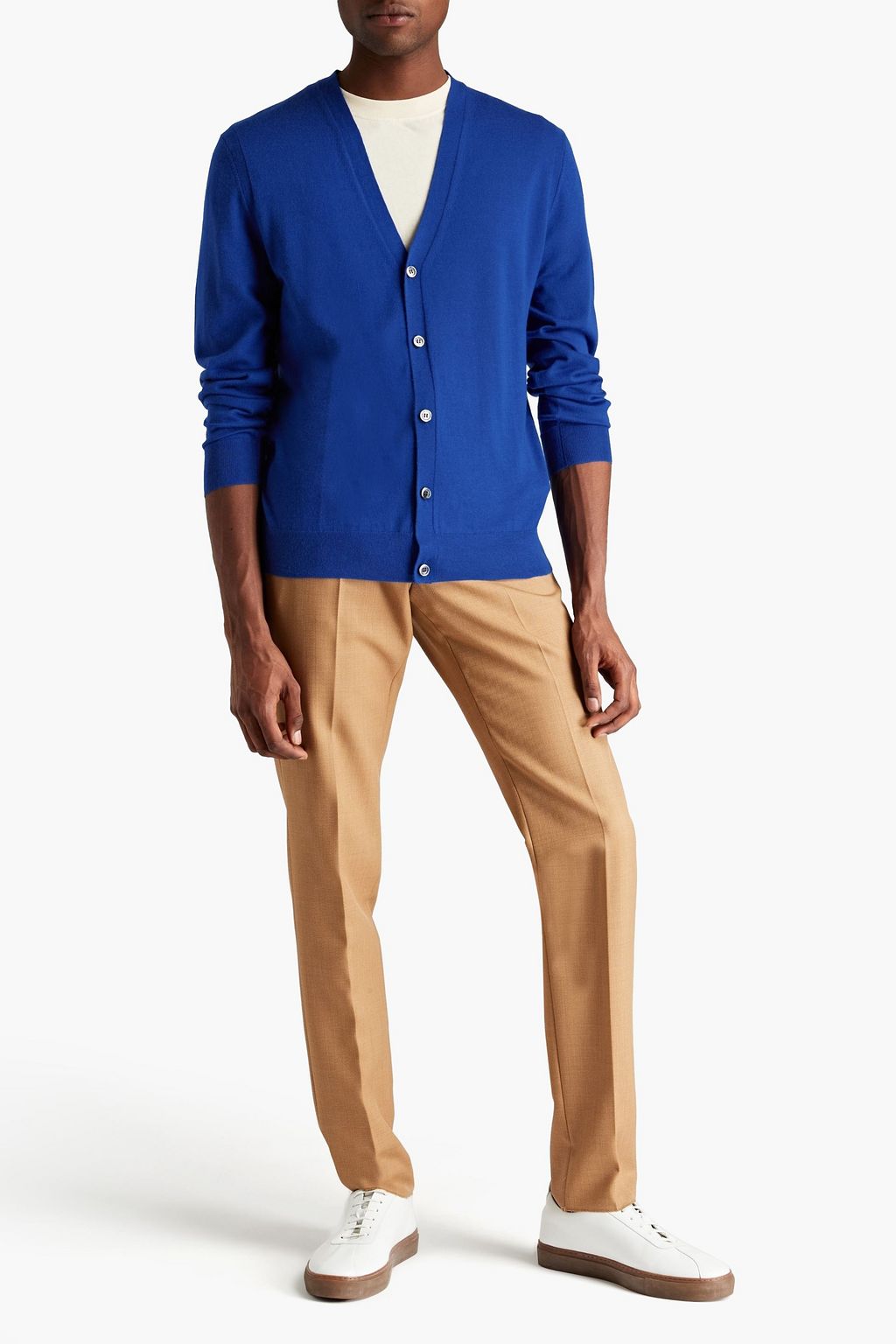 N.PEAL Cashmere and silk-blend cardigan