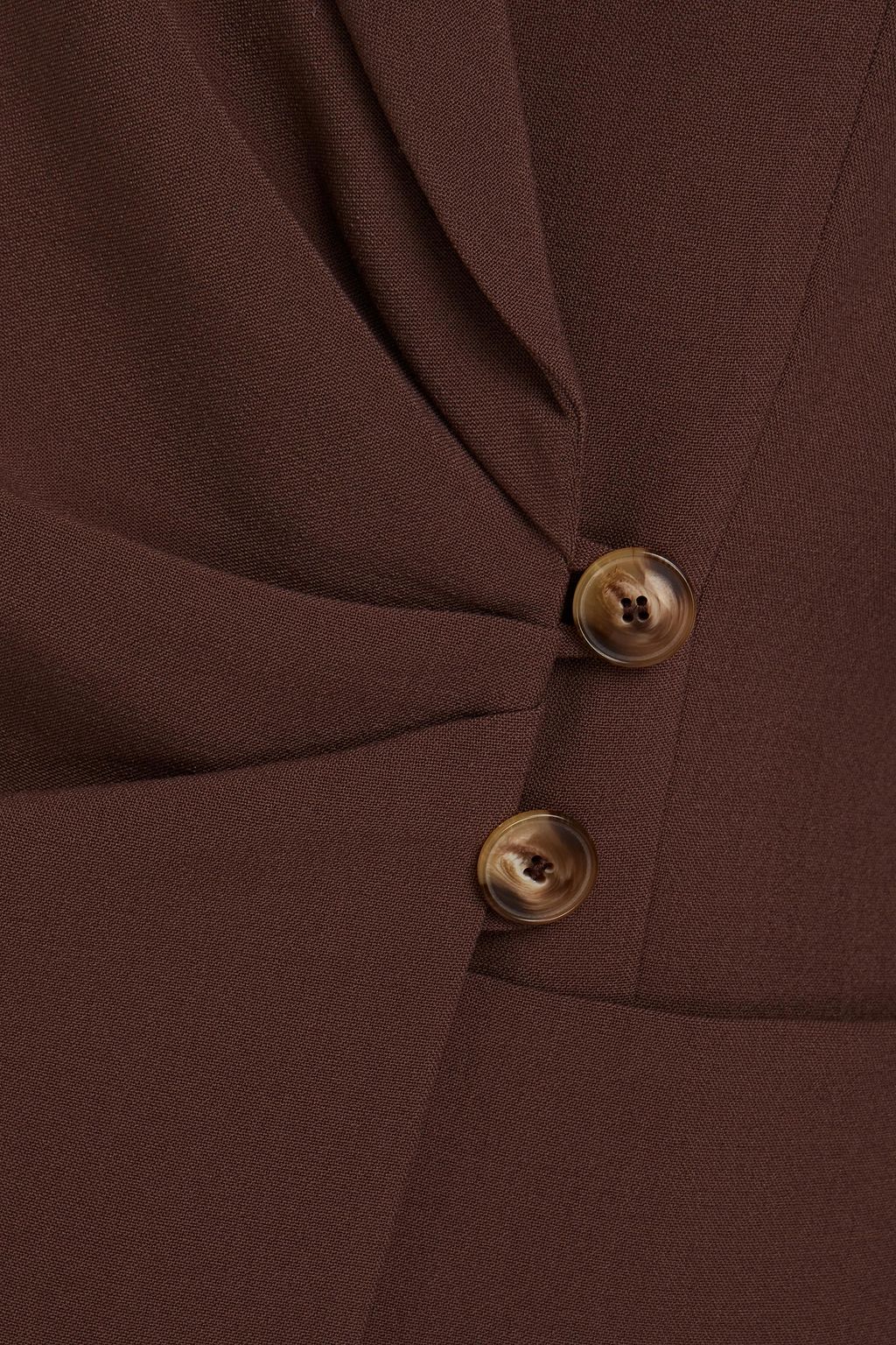 NANUSHKA Ruched crepe blazer