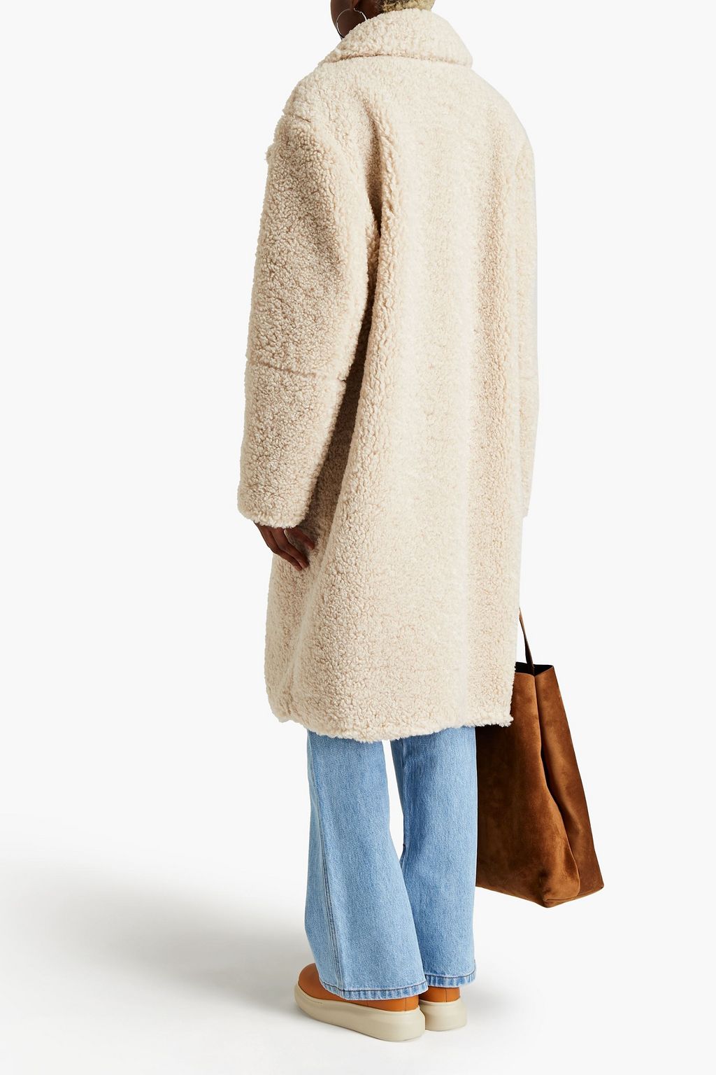 BA&SH Yoni faux shearling coat