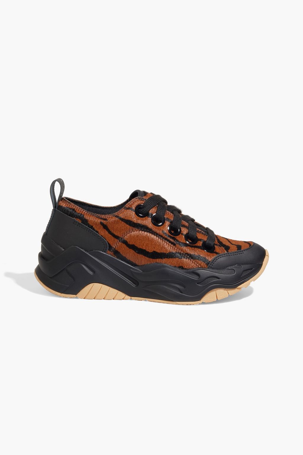 CAVALLI Tiger-print calf hair sneakers | Sale up to 70% off | THE OUTNET