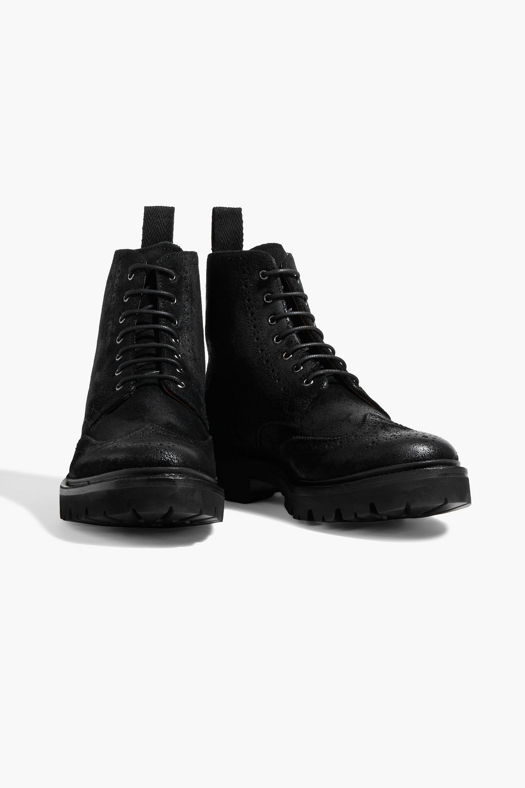 GRENSON Emmaline distressed suede ankle boots