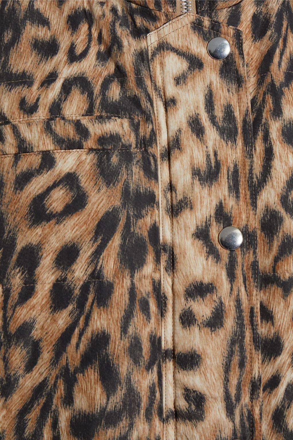 VICTORIA BECKHAM Quilted leopard-print shell vest