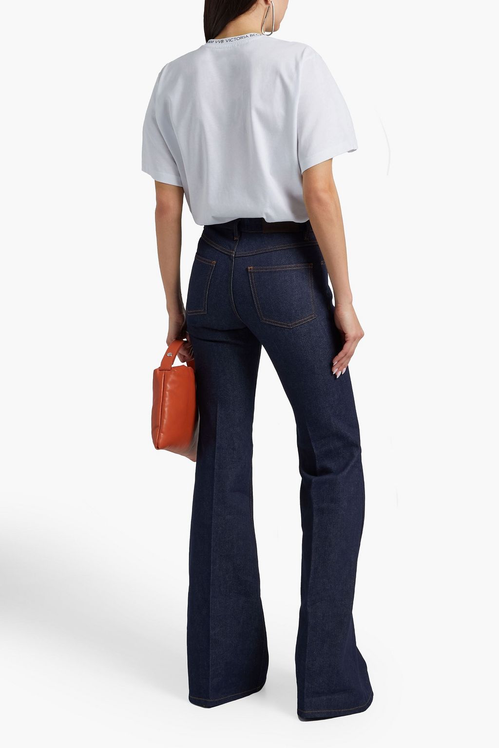 VICTORIA, VICTORIA BECKHAM Printed cotton-jersey T-shirt