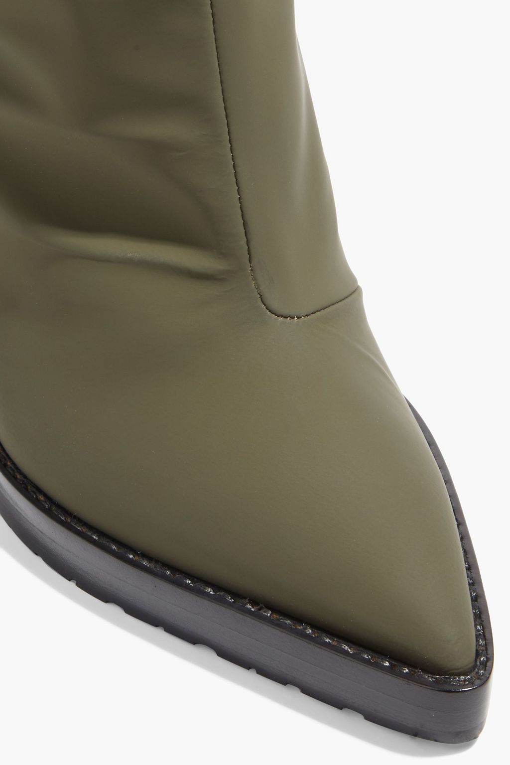 MALONE SOULIERS Benedita 85 elaphe-trimmed matte-leather knee boots