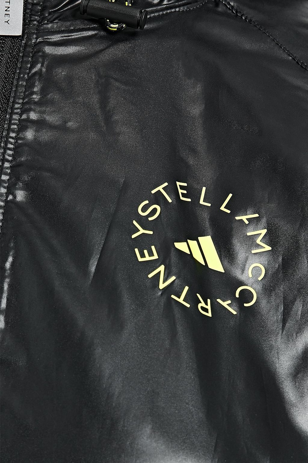 ADIDAS BY STELLA MCCARTNEY Logo-print coated shell hooded track jacket