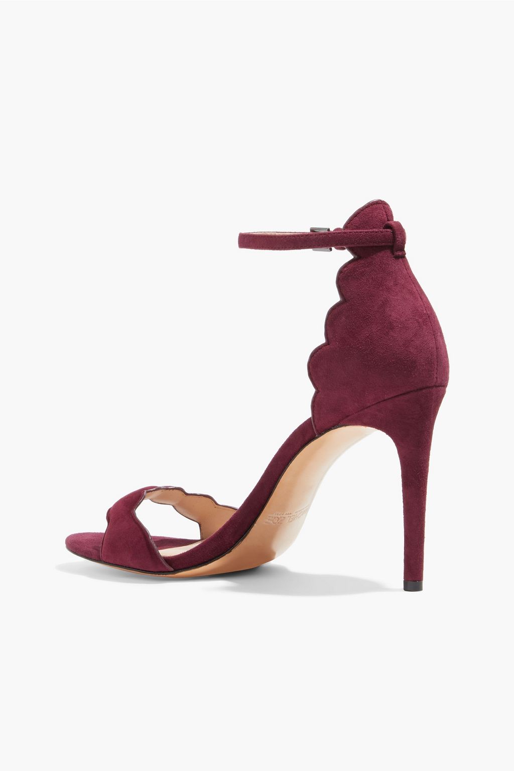 RACHEL ZOE Ava scalloped suede sandals