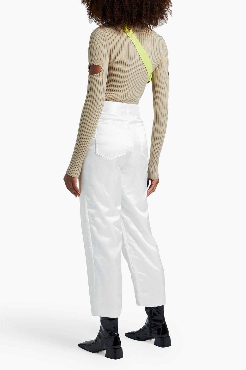 MM6 MAISON MARGIELA Satin-twill wide-leg pants