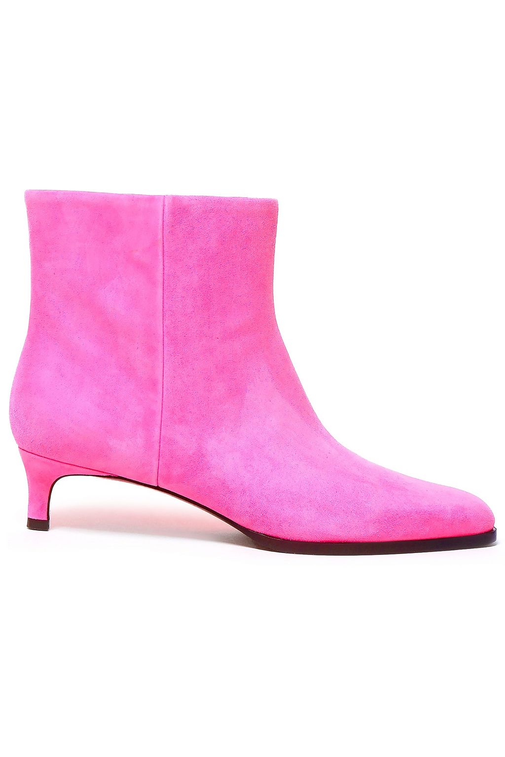 bright pink ankle boots