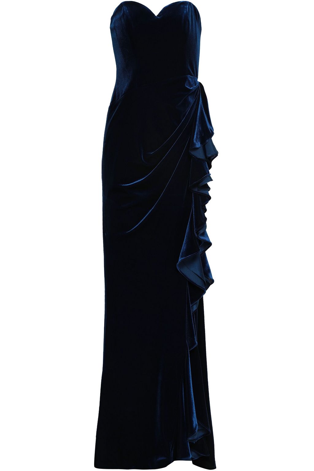 badgley mischka velvet gown