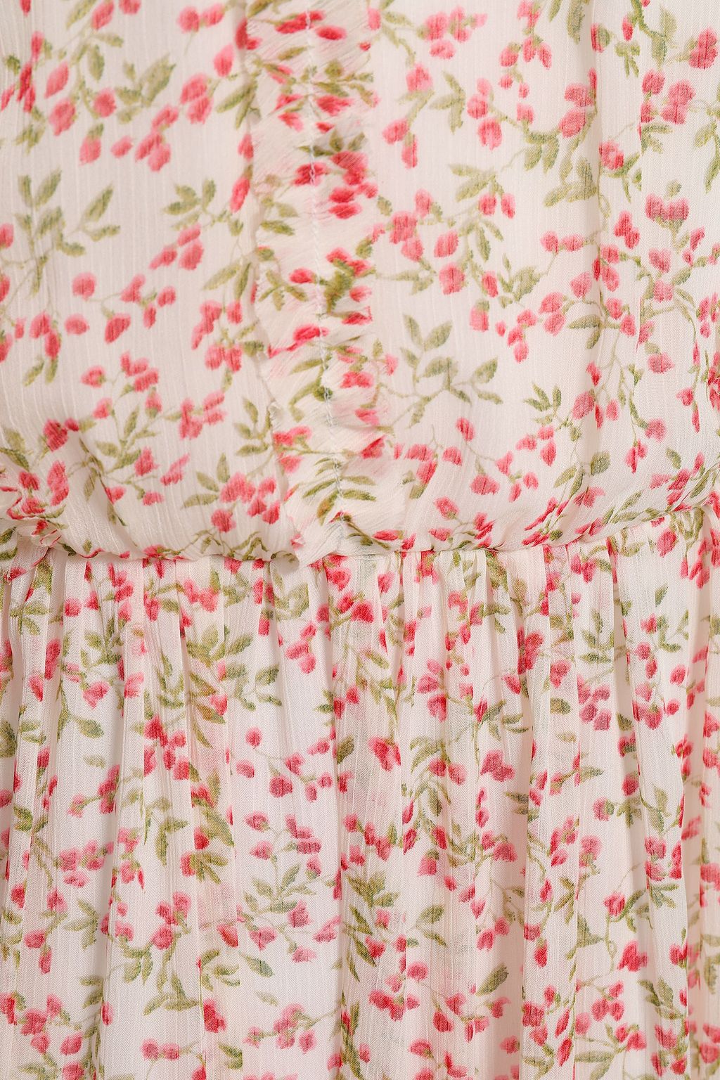 MIKAEL AGHAL Floral-print georgette midi dress