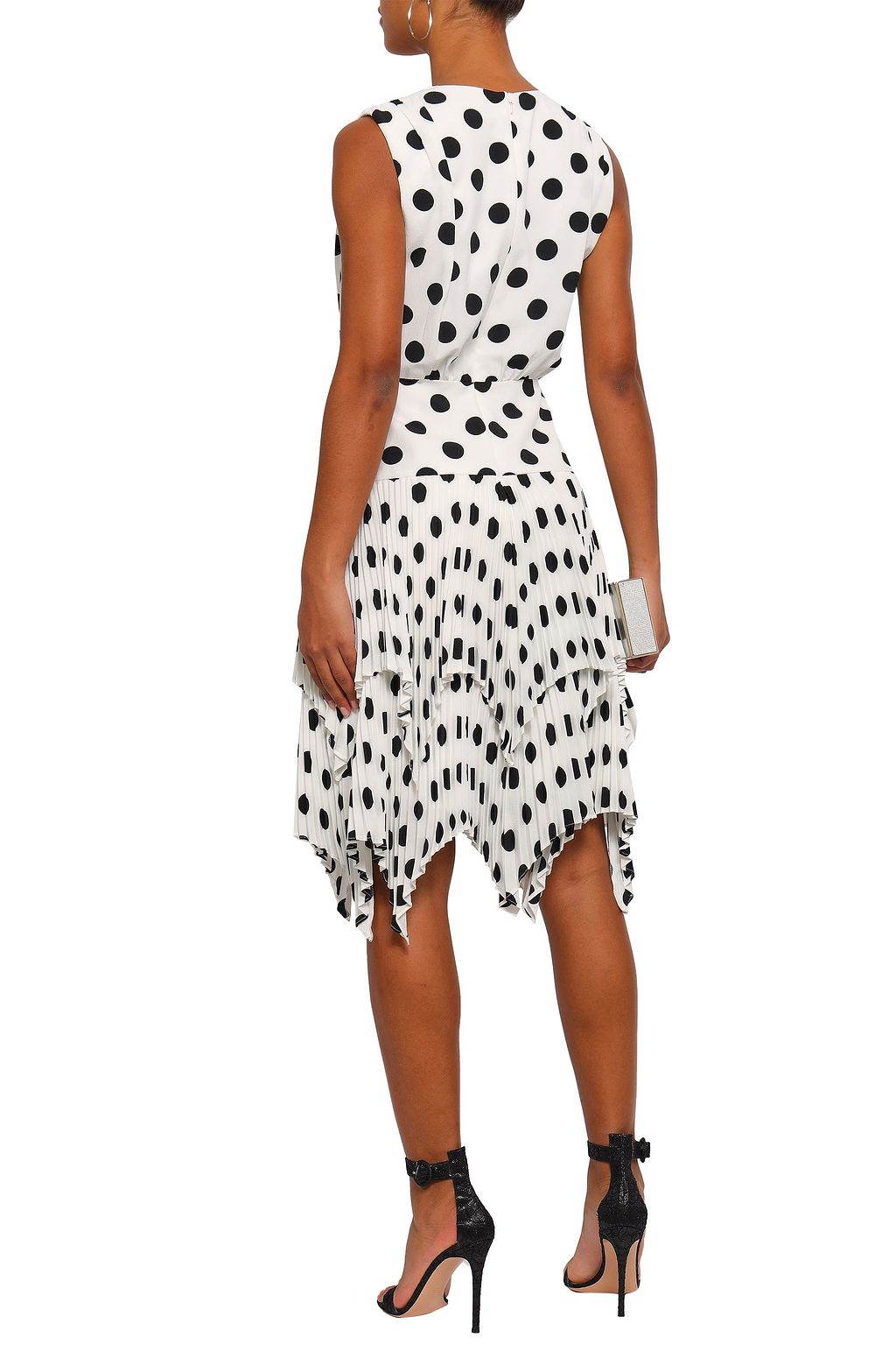 mikael aghal polka dot dress