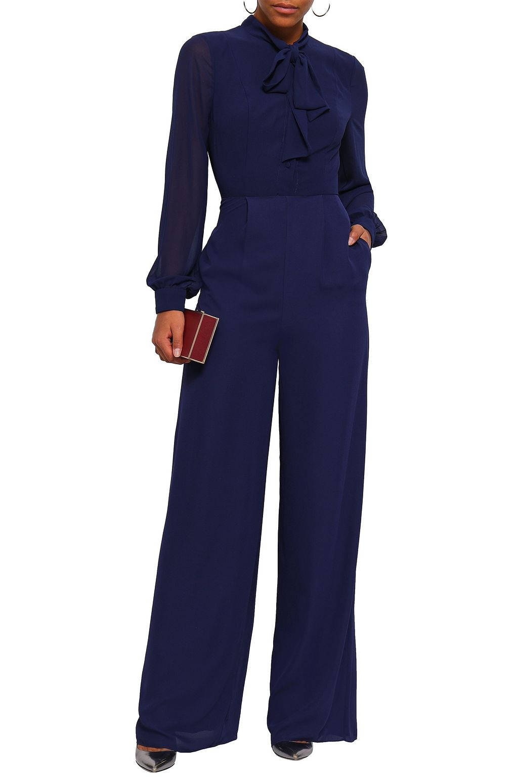 michael kors sequined mesh jumpsuit