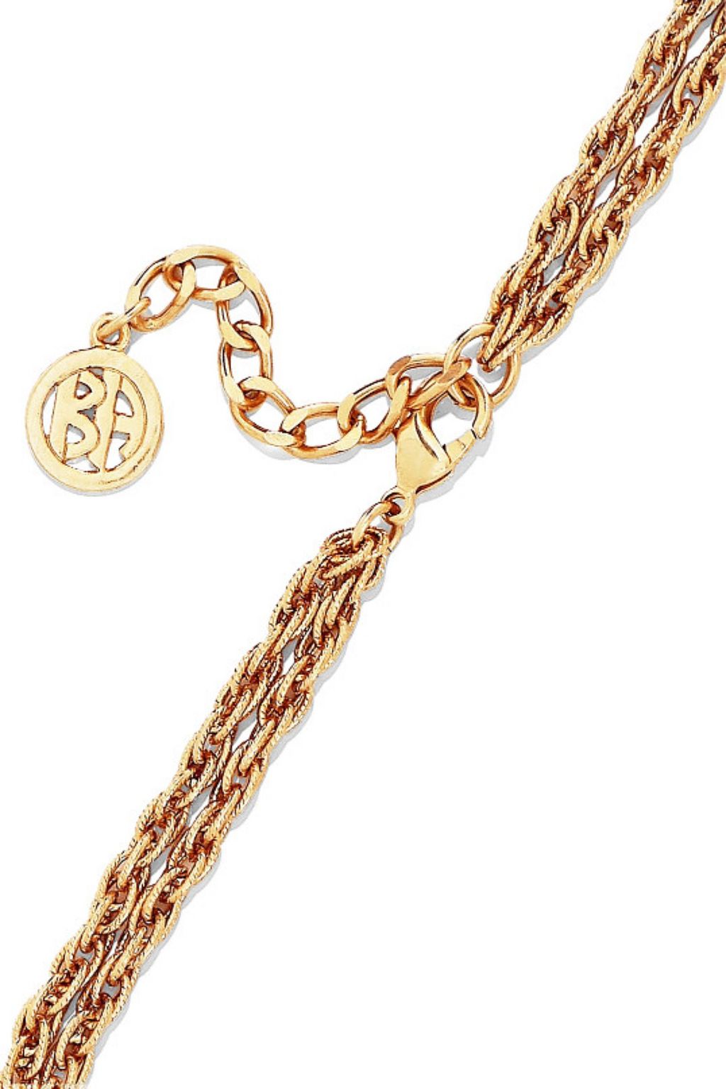 BEN-AMUN 24-karat gold-plated tassel necklace
