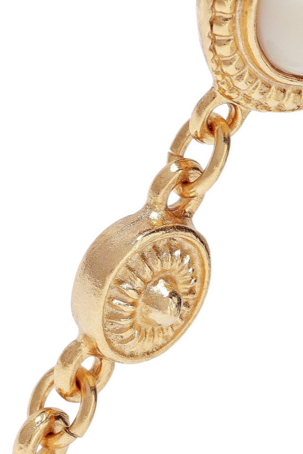 BEN-AMUN 24-karat gold-plated stone earrings