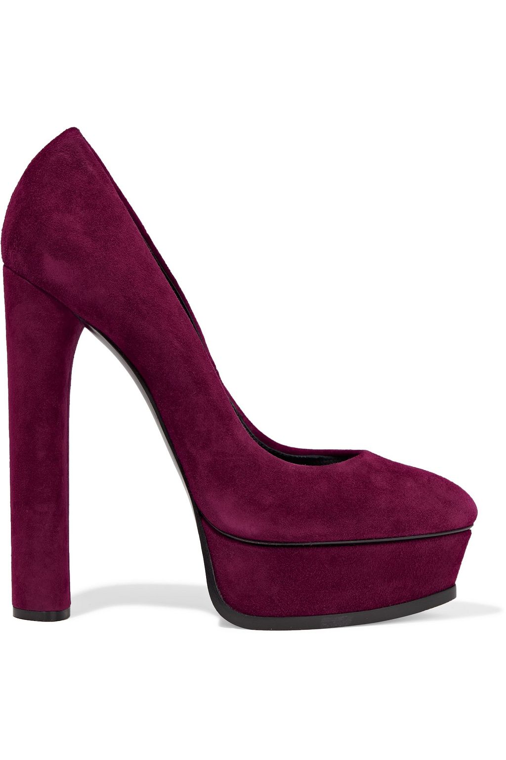 burgundy platform pumps