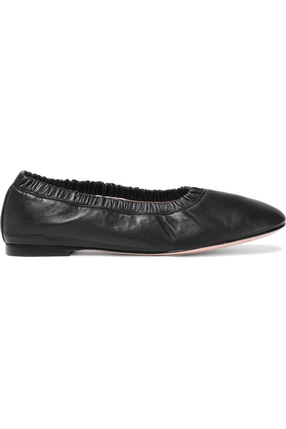 stuart weitzman leather ballet flats