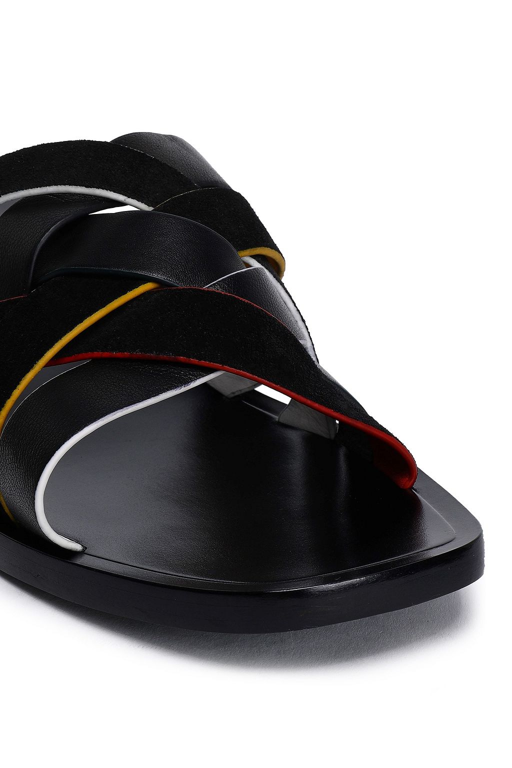 RAG & BONE Leather and suede slides