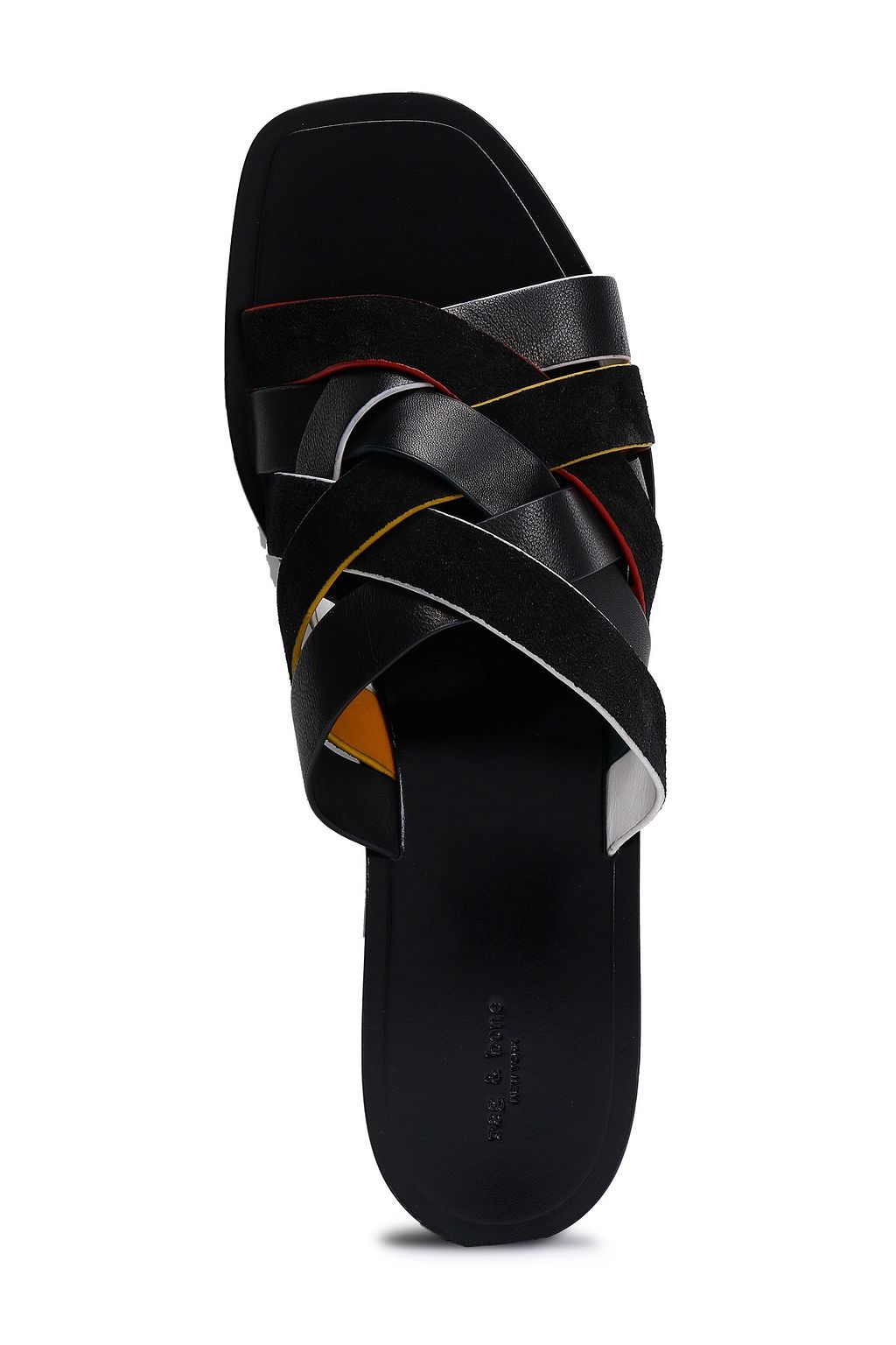 RAG & BONE Leather and suede slides
