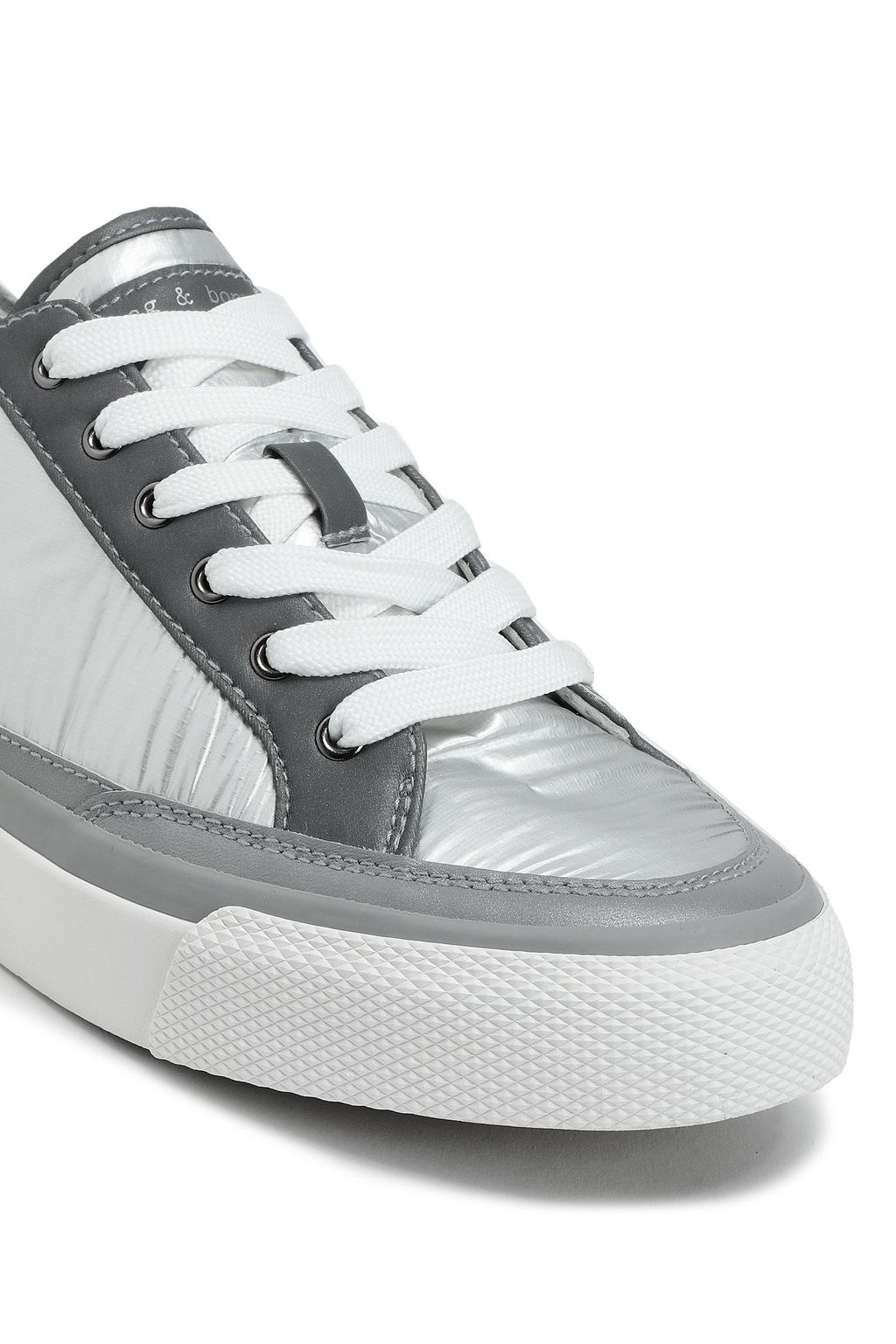 RAG & BONE RB Army Low leather-trimmed coated-shell sneakers