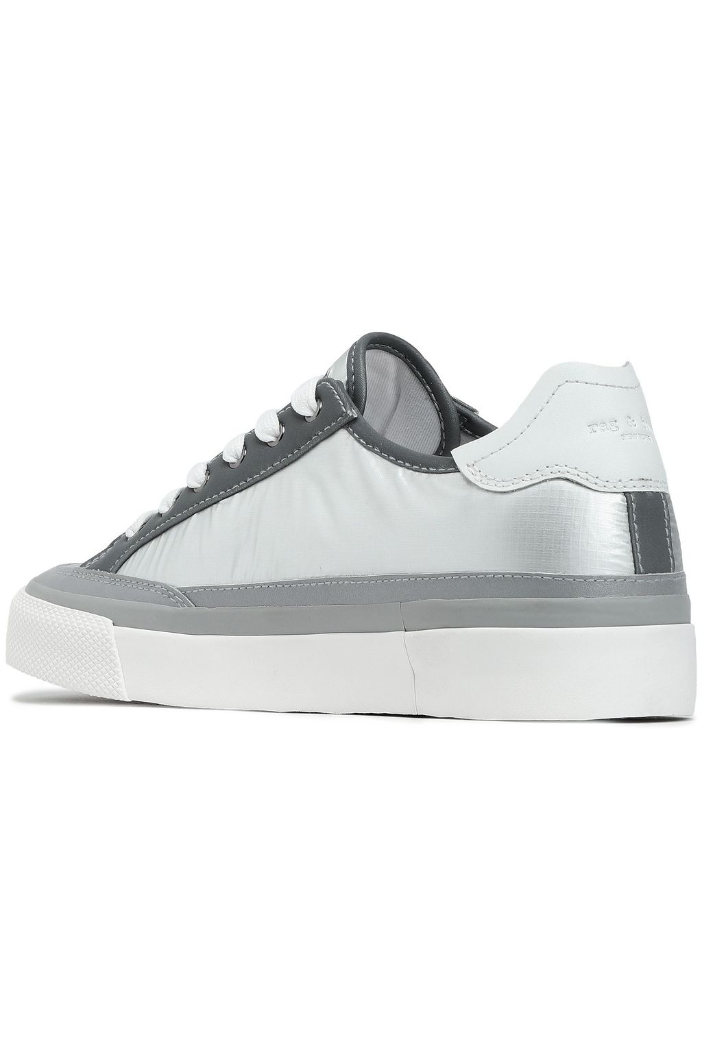 RAG & BONE RB Army Low leather-trimmed coated-shell sneakers
