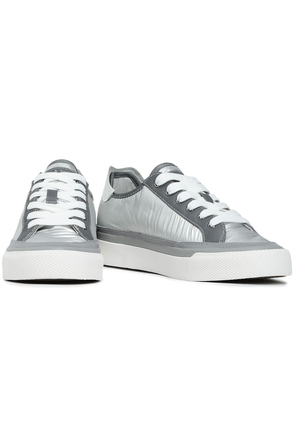 RAG & BONE RB Army Low leather-trimmed coated-shell sneakers