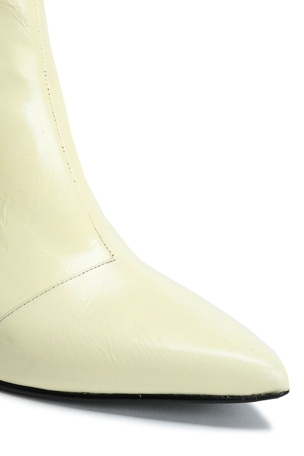 RAG & BONE Beha crinkled glossed-leather knee boots