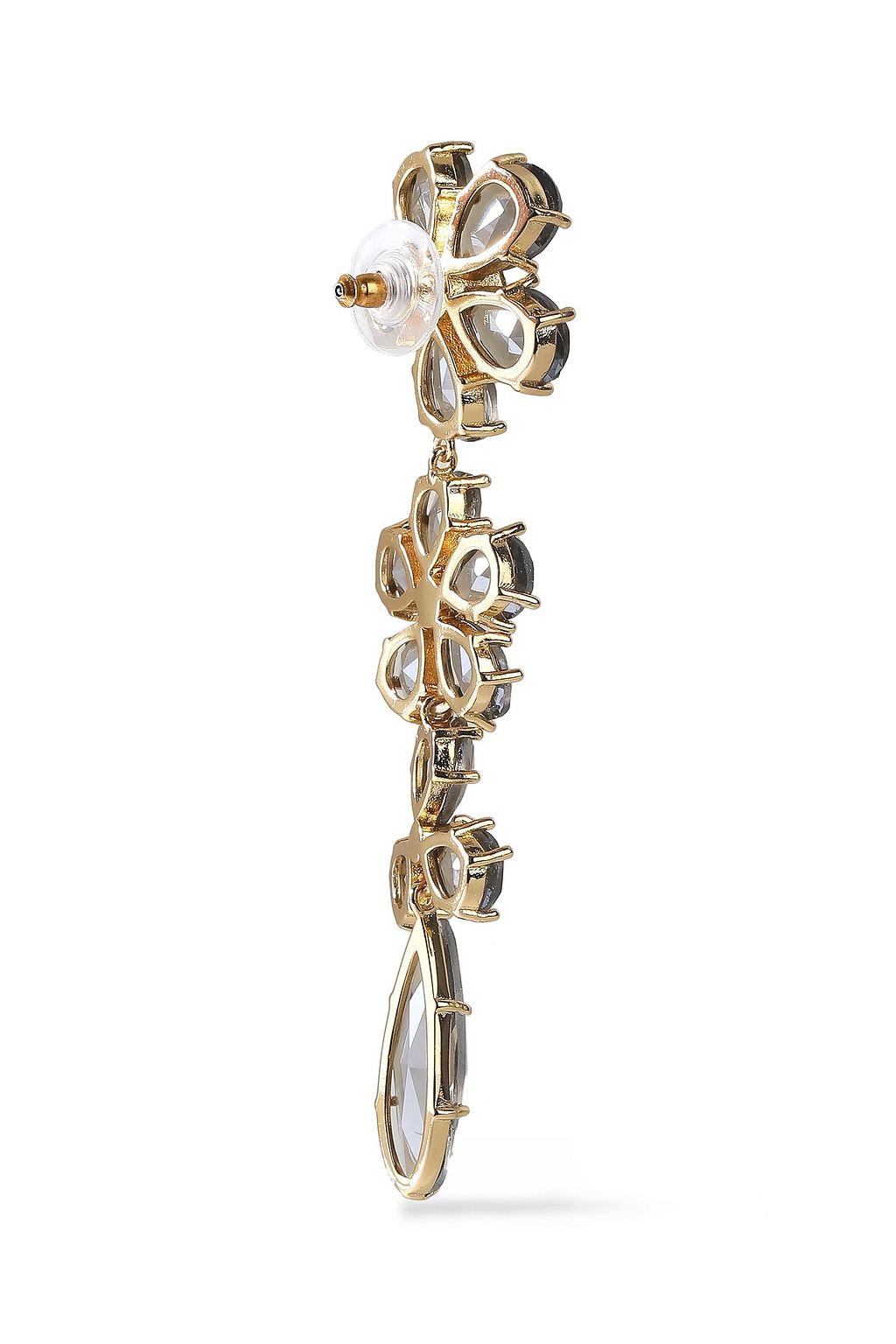 KATE SPADE NEW YORK Gold-tone crystal earrings