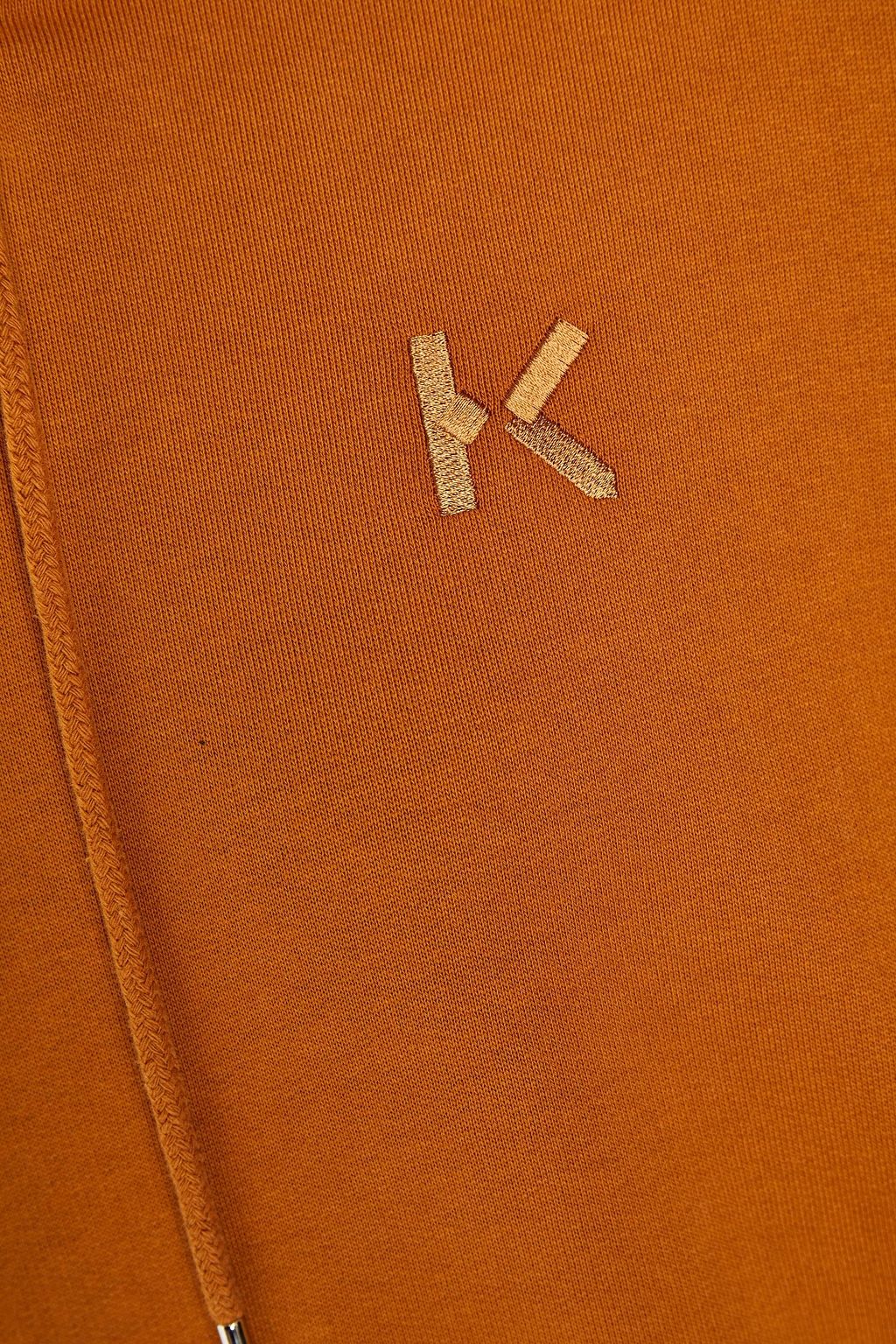 KENZO Embroidered cotton-fleece hoodie