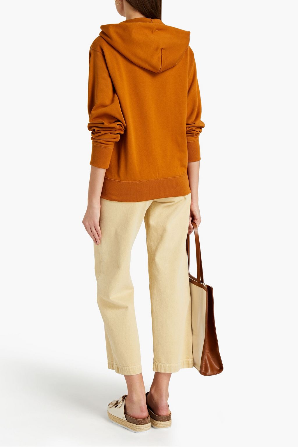 KENZO Embroidered cotton-fleece hoodie
