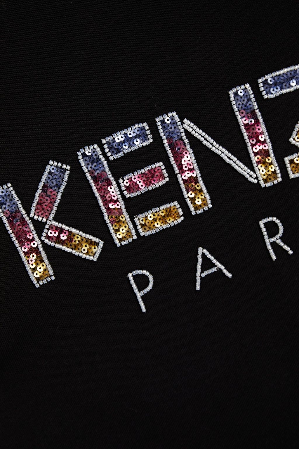 KENZO Embellished cotton-jersey T-shirt