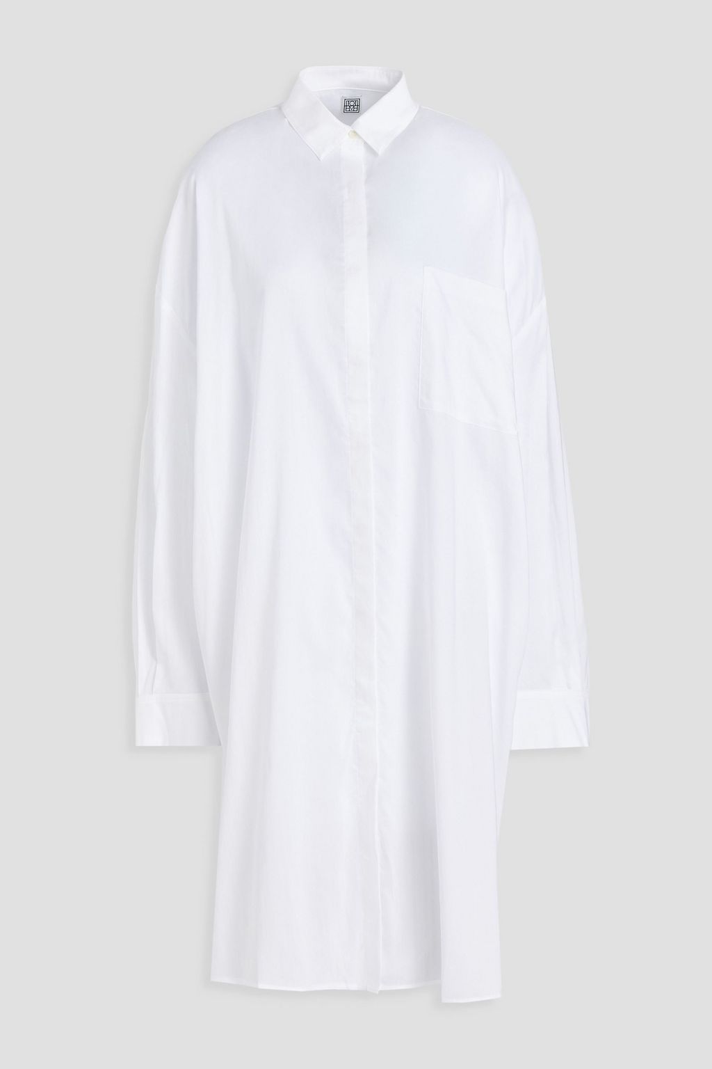TOTEME Pina Lyocell and cotton-blend poplin shirt dress | Sale up to 70%  off | THE OUTNET