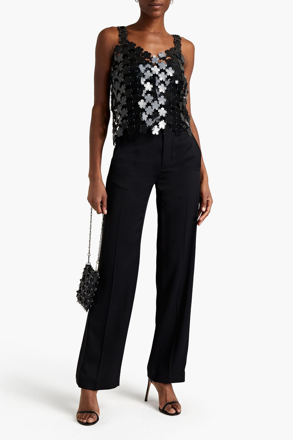 RABANNE PVC chainmail top