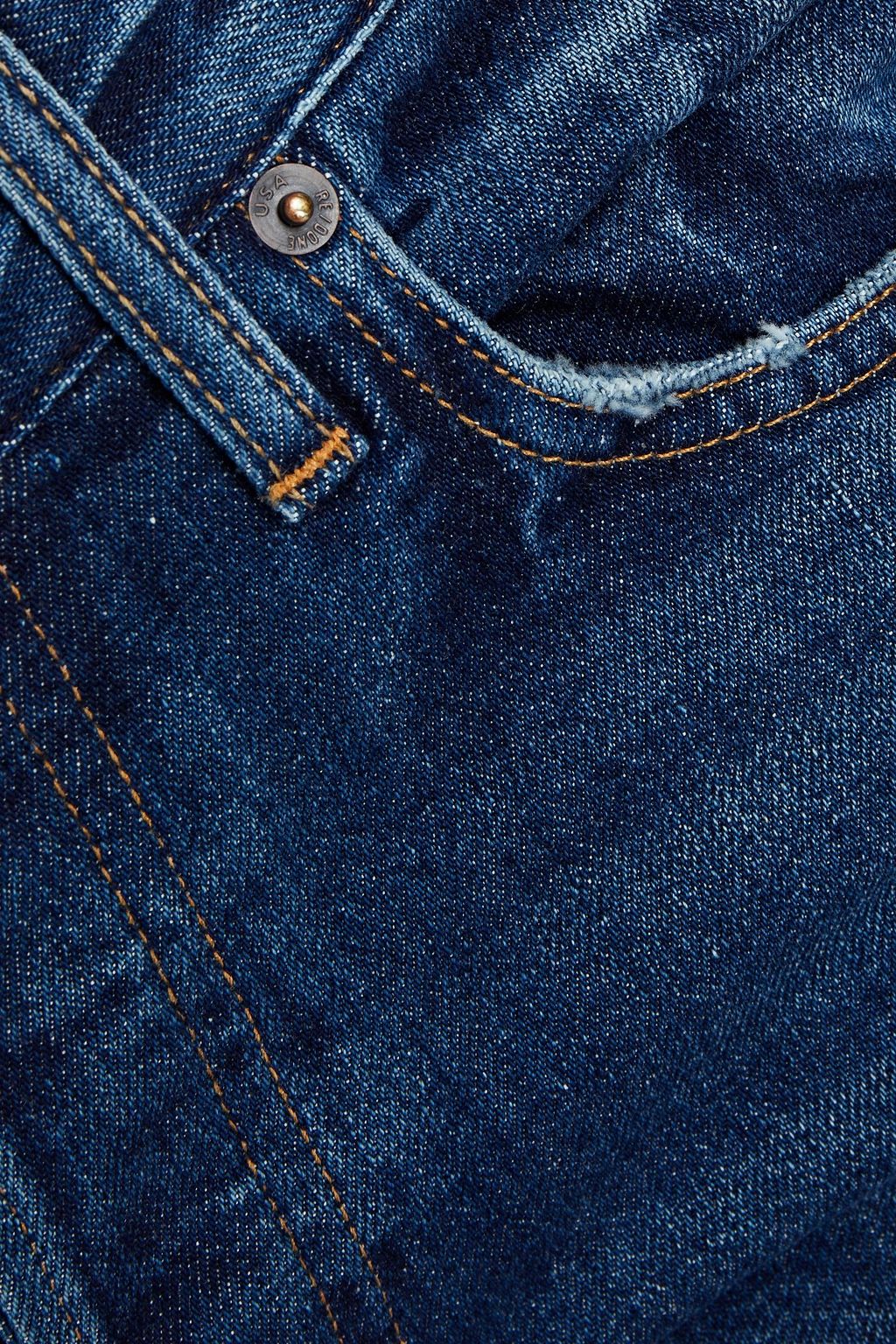 RE/DONE Slim-fit faded denim jeans