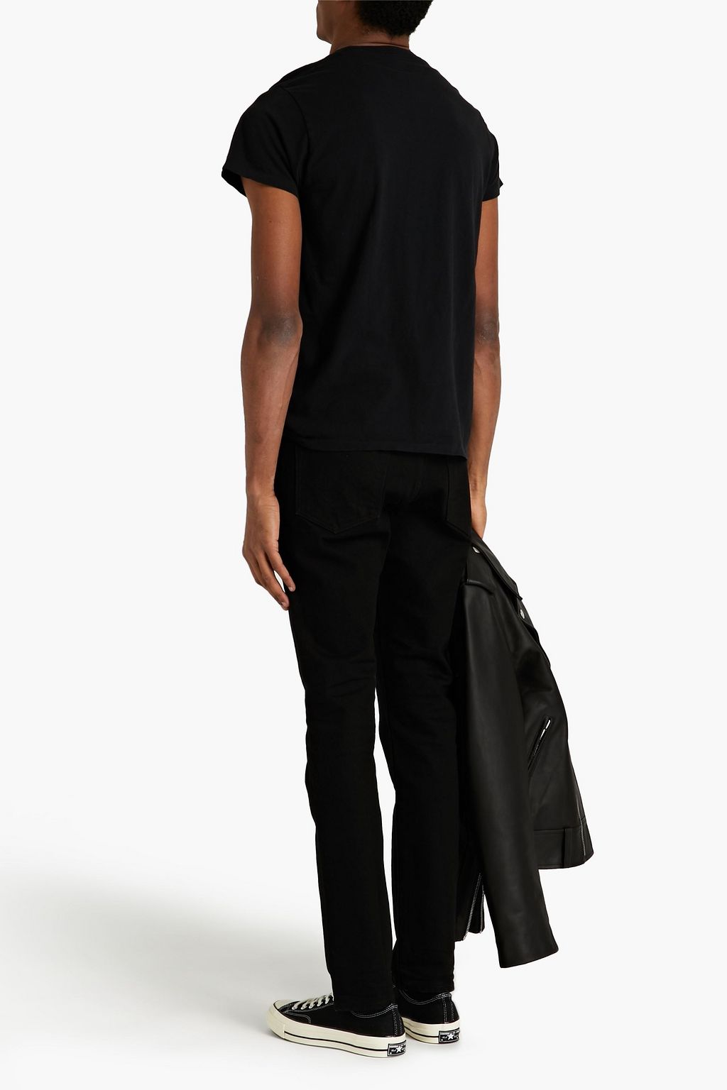 RE/DONE Slim-fit logo-appliquéd denim jeans