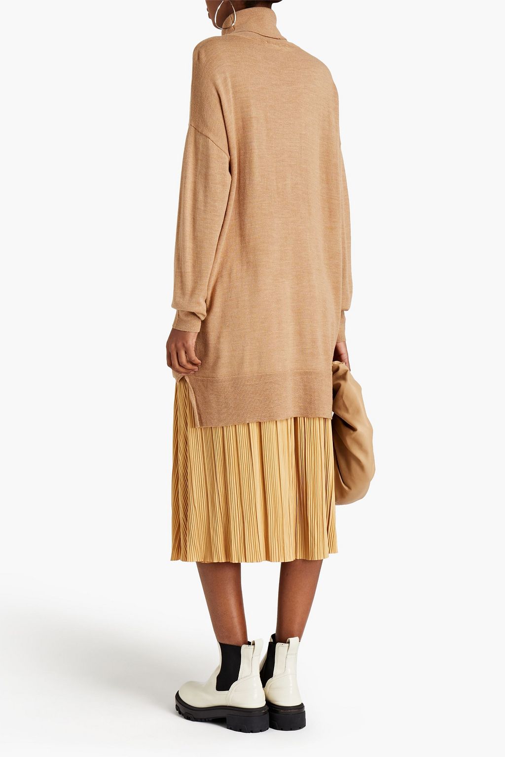 GESTUZ Thelma mélange wool turtleneck sweater