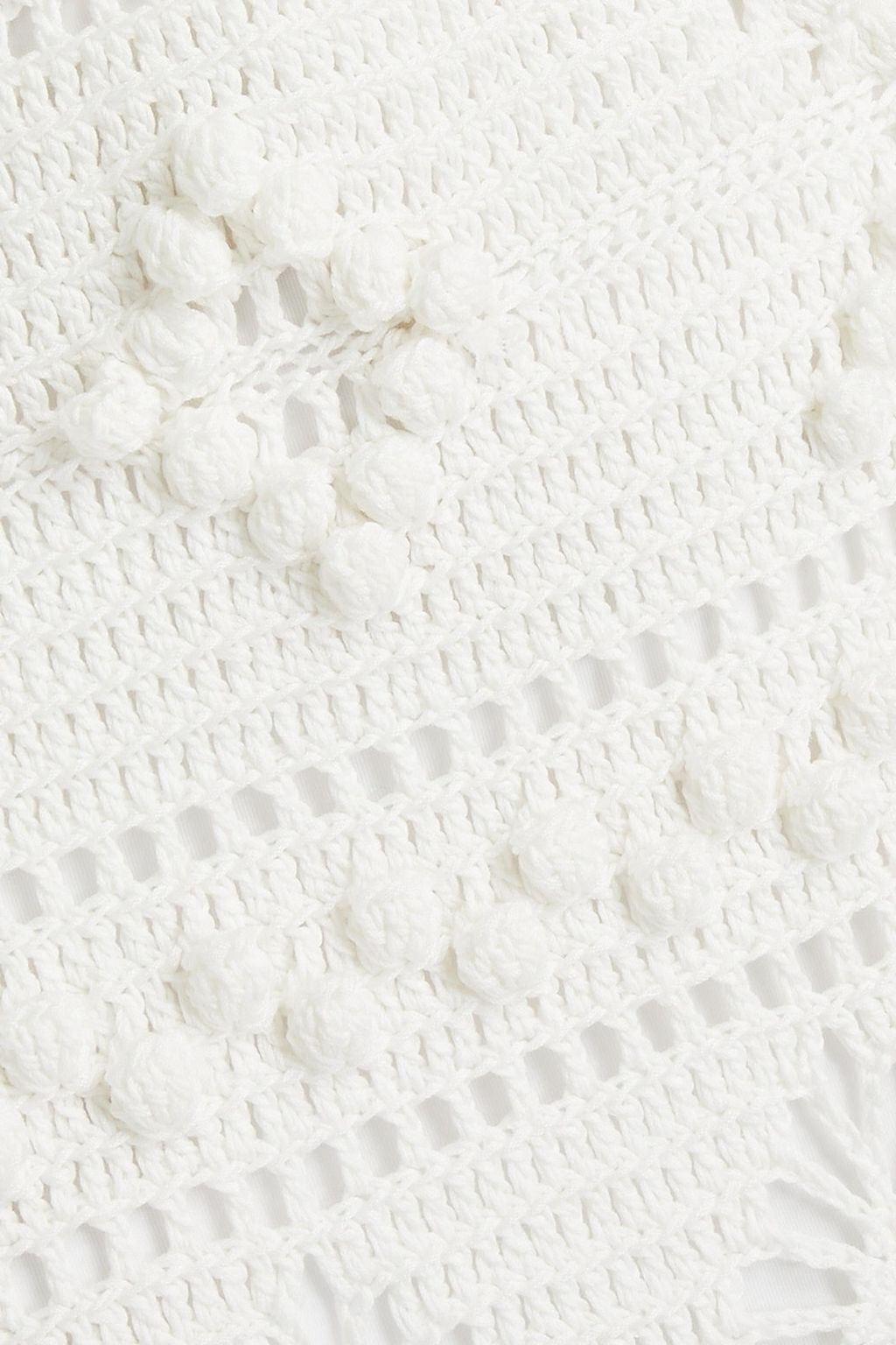 ZIMMERMANN Gathered crocheted cotton  maxi skirt