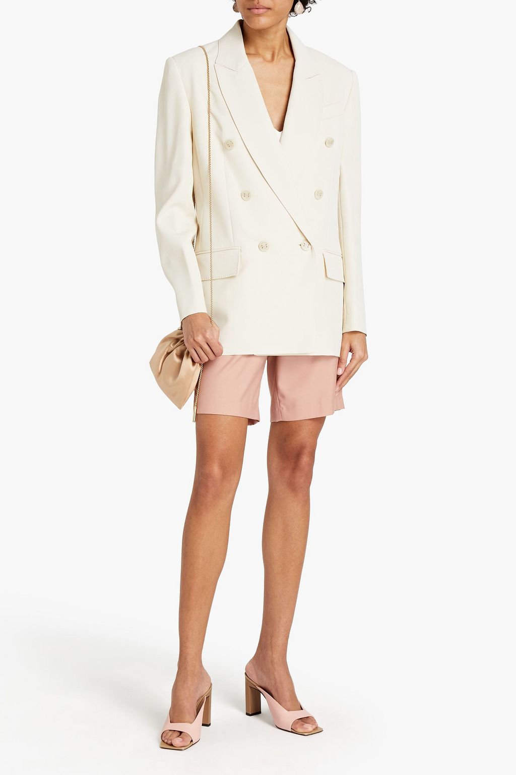 ZIMMERMANN Double-breasted wool-blend twill blazer