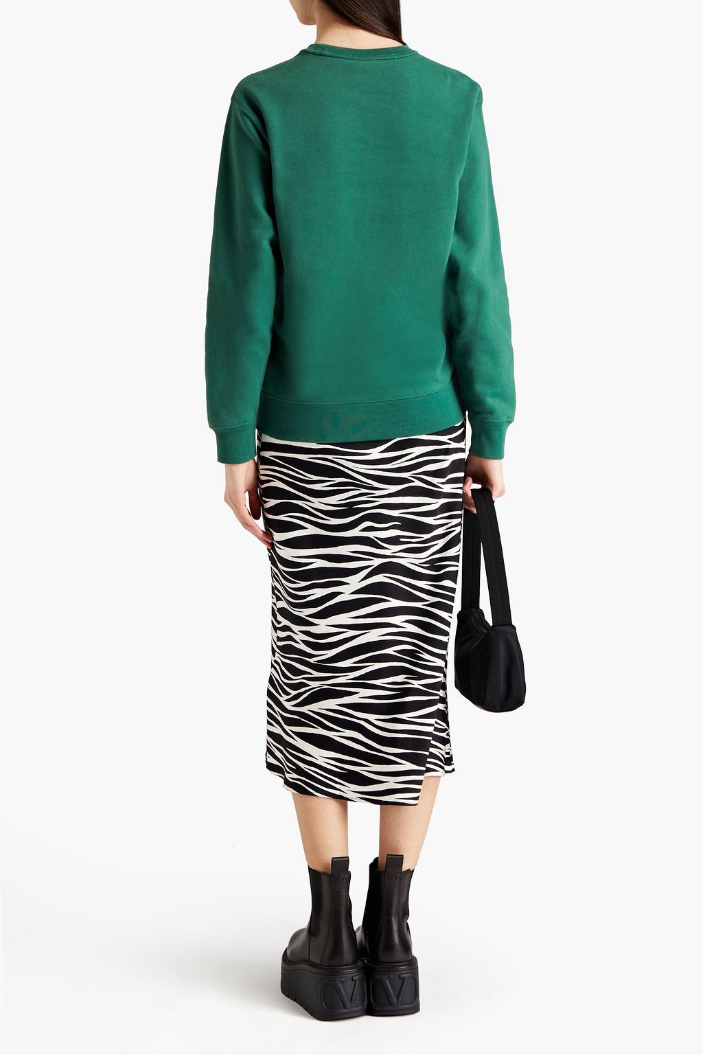 KENZO Printed cotton-fleece sweatshirt