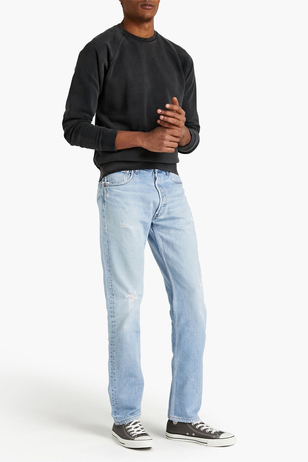 RE/DONE 50s French cotton-terry sweatshirt
