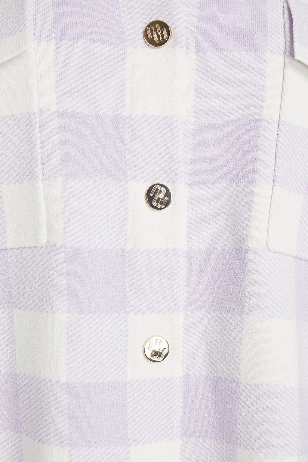 MAJE Checked jacquard shirt