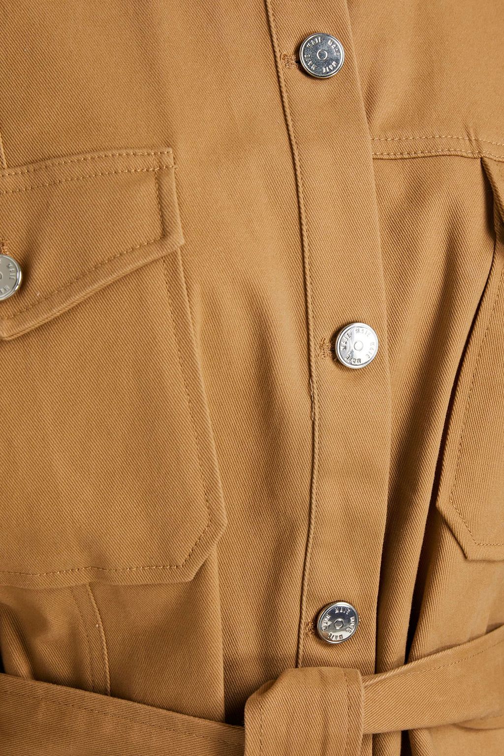 MAJE Hemd aus Twill aus Stretch-Baumwolle mit Gürtel