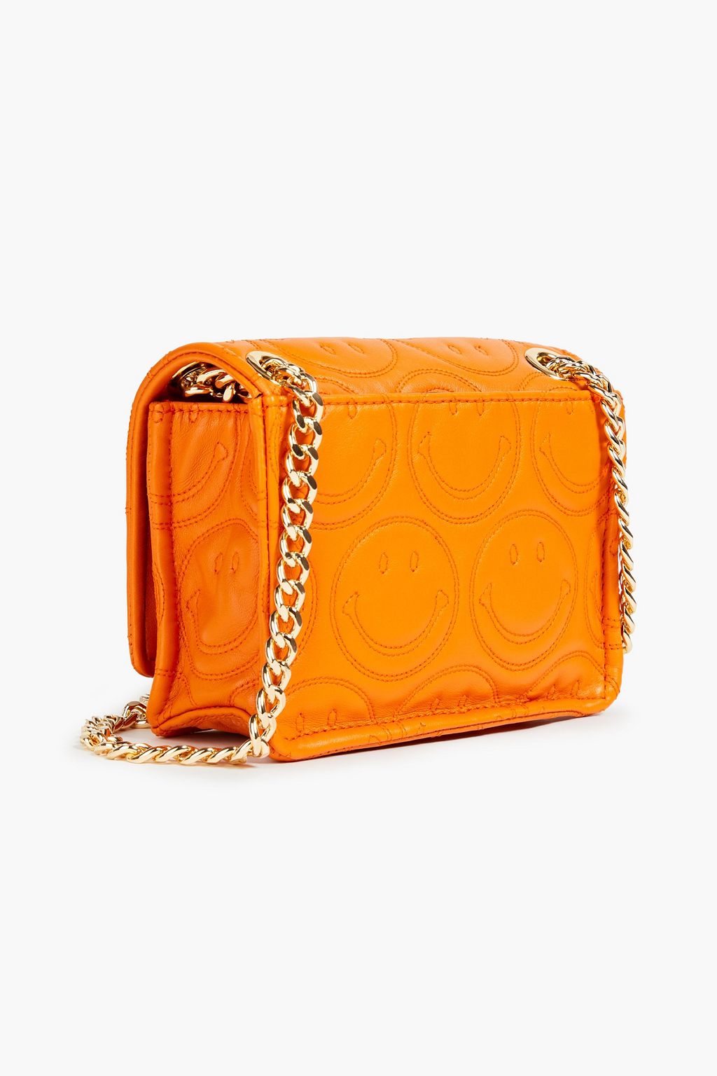 MOSCHINO Embellished quilted leather shoulder bag