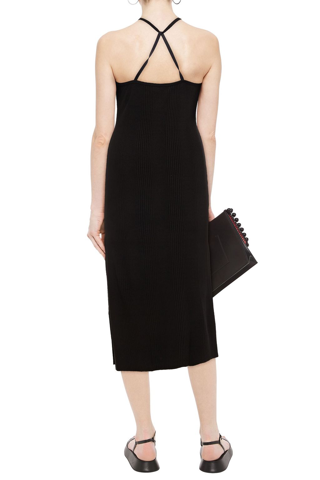THE RANGE Ribbed jersey midi dress