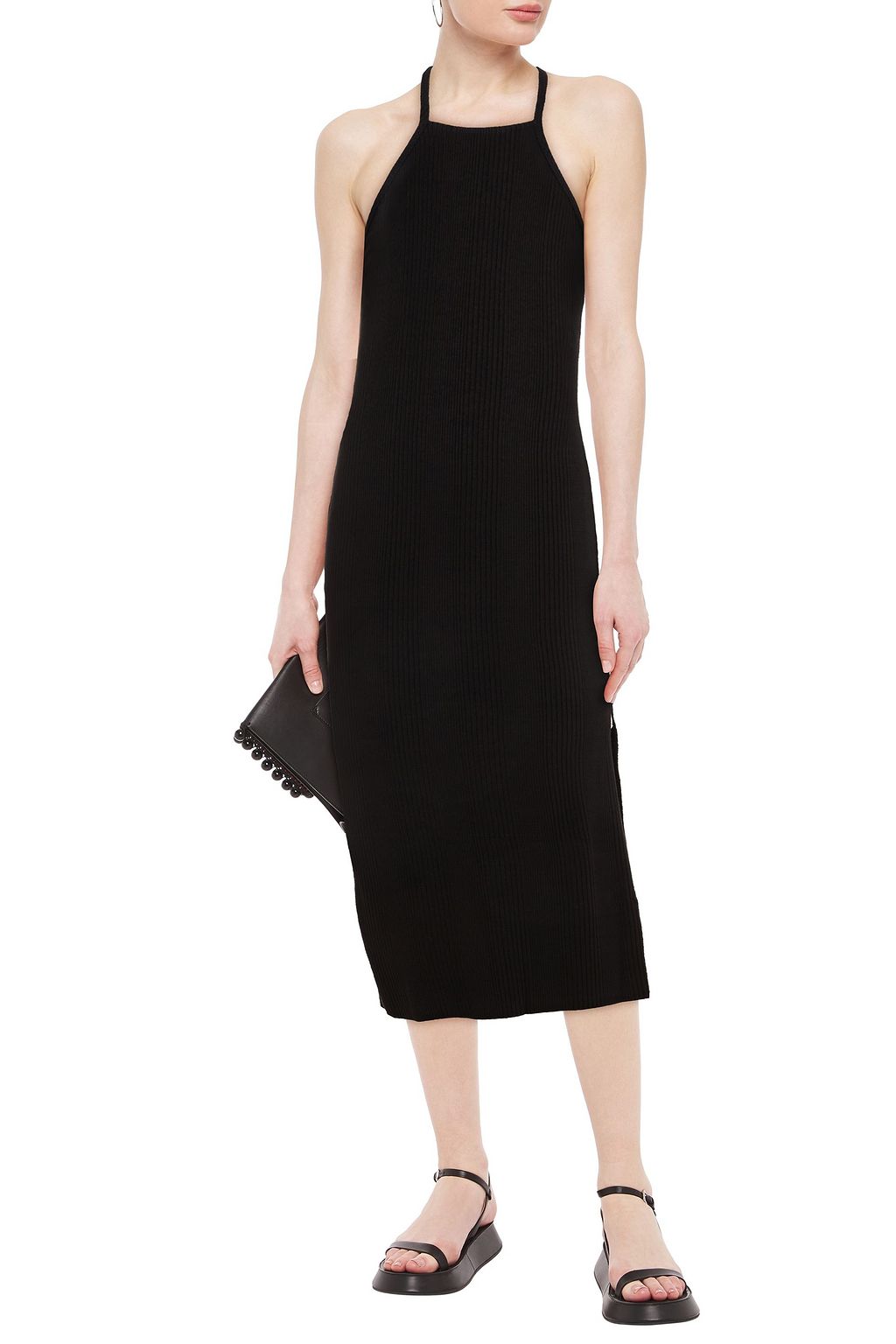 THE RANGE Ribbed jersey midi dress